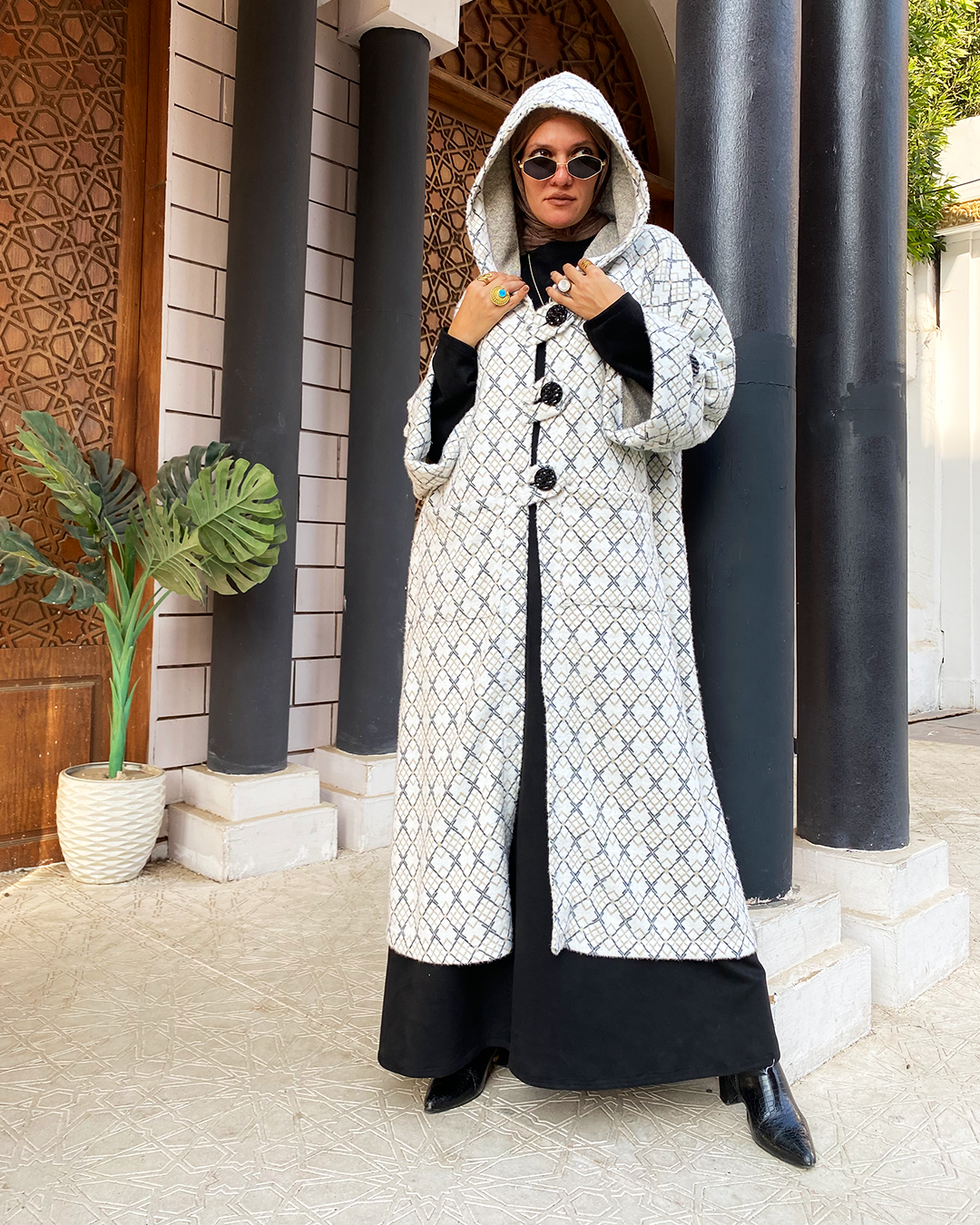 TWEED Hooded Cardigan